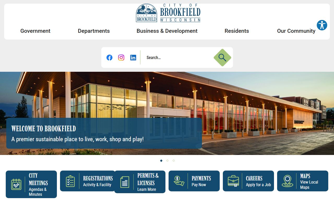 Brookfield traffic ticket records on the City of Brookfield website