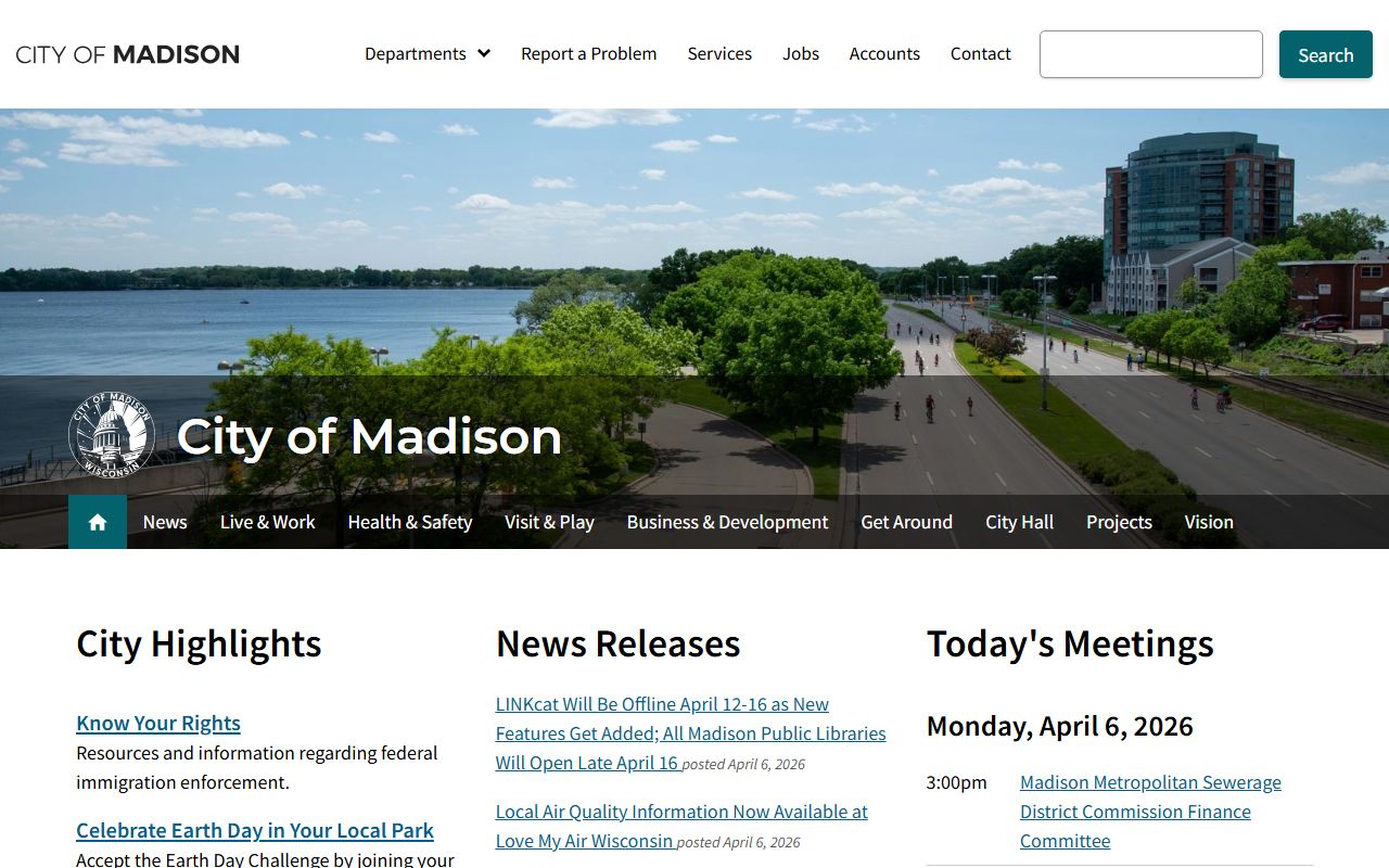 Madison traffic ticket records on the City of Madison website