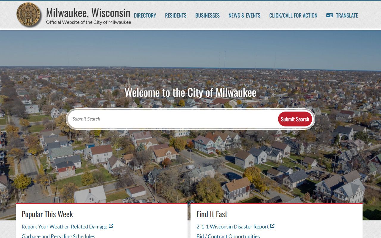 Milwaukee traffic ticket records on the City of Milwaukee website