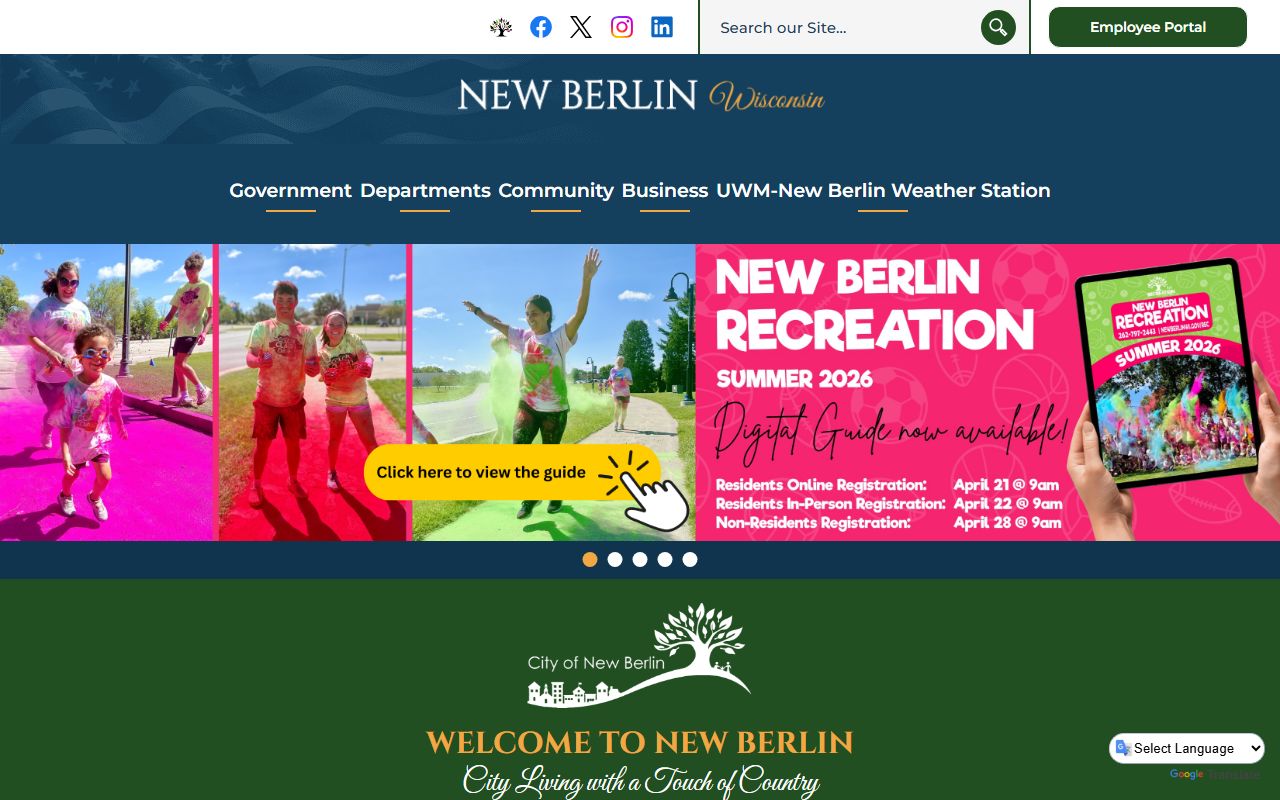 New Berlin traffic ticket records on the City of New Berlin website