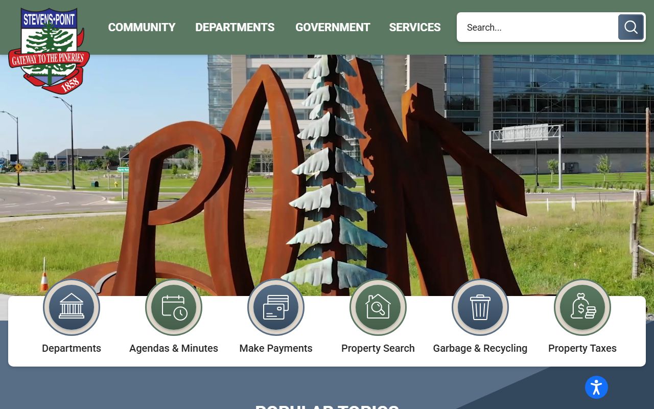 Stevens Point traffic ticket records on the City of Stevens Point website