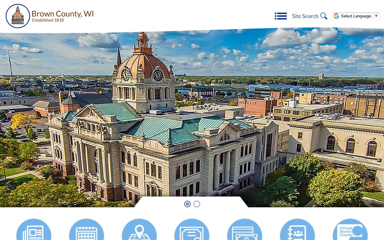 Brown County traffic ticket records on the county government website