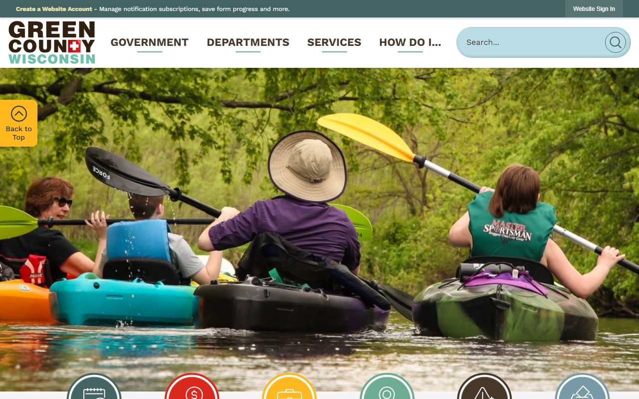 Green County traffic ticket records and county government website