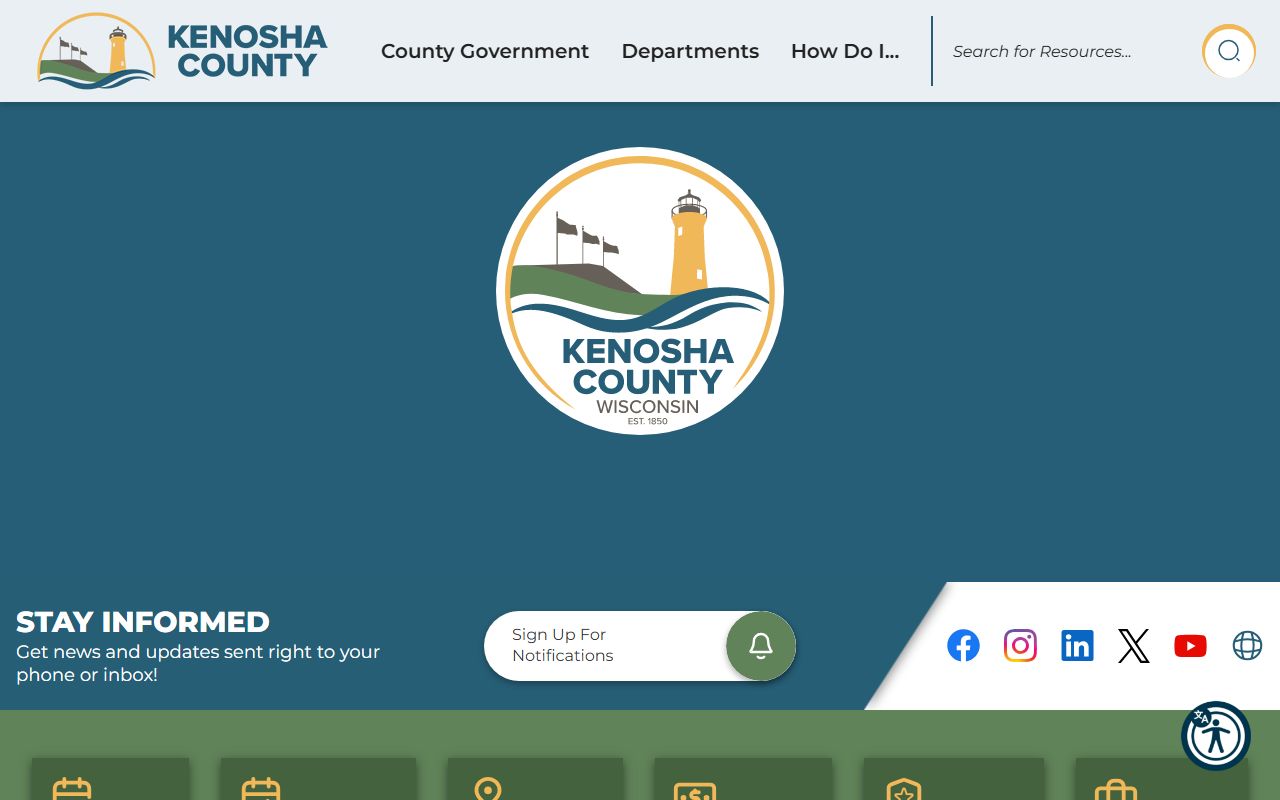 Kenosha County traffic ticket records and county government website