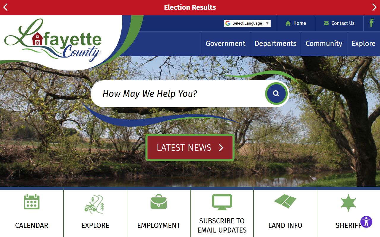 Lafayette County traffic ticket records and county government website