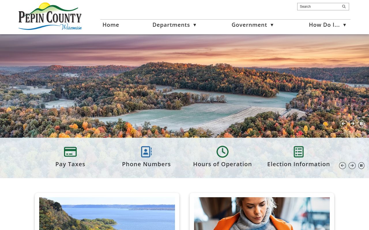 Pepin County traffic ticket records and county government website
