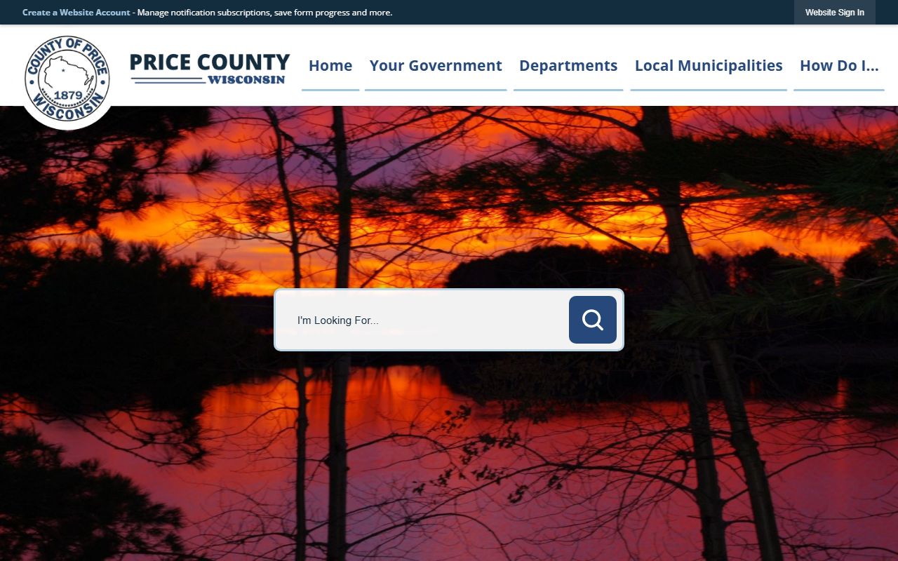 Price County traffic ticket records and county government website