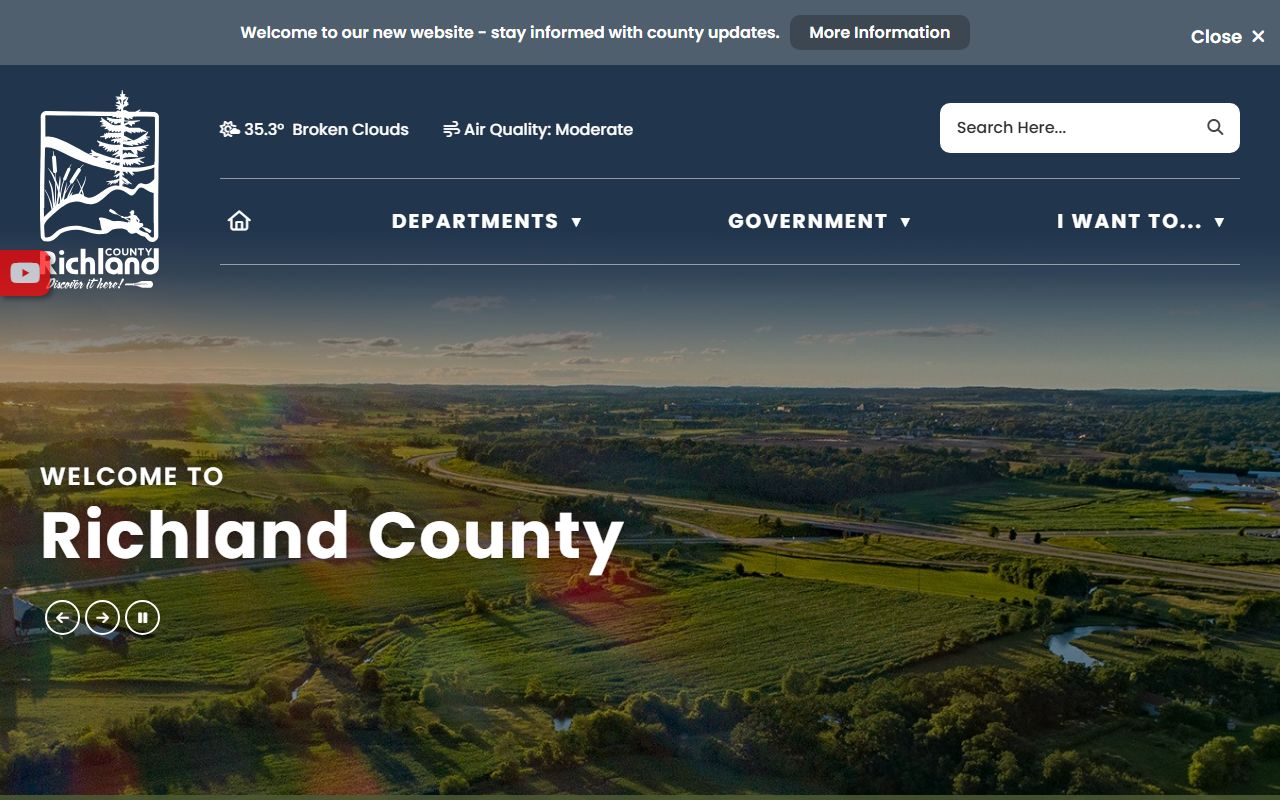 Richland County traffic ticket records and county government website