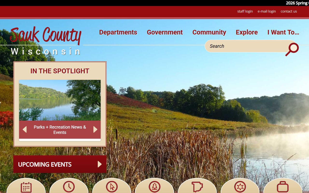 Sauk County traffic ticket records and county government website